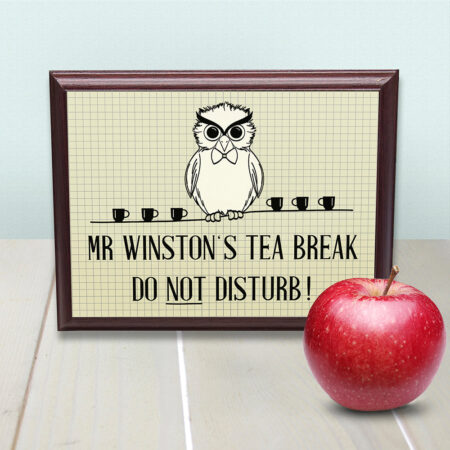 Personalised Teacher Do Not Disturb Plaque: 2 - Signs & Plaques By Gift Moments
