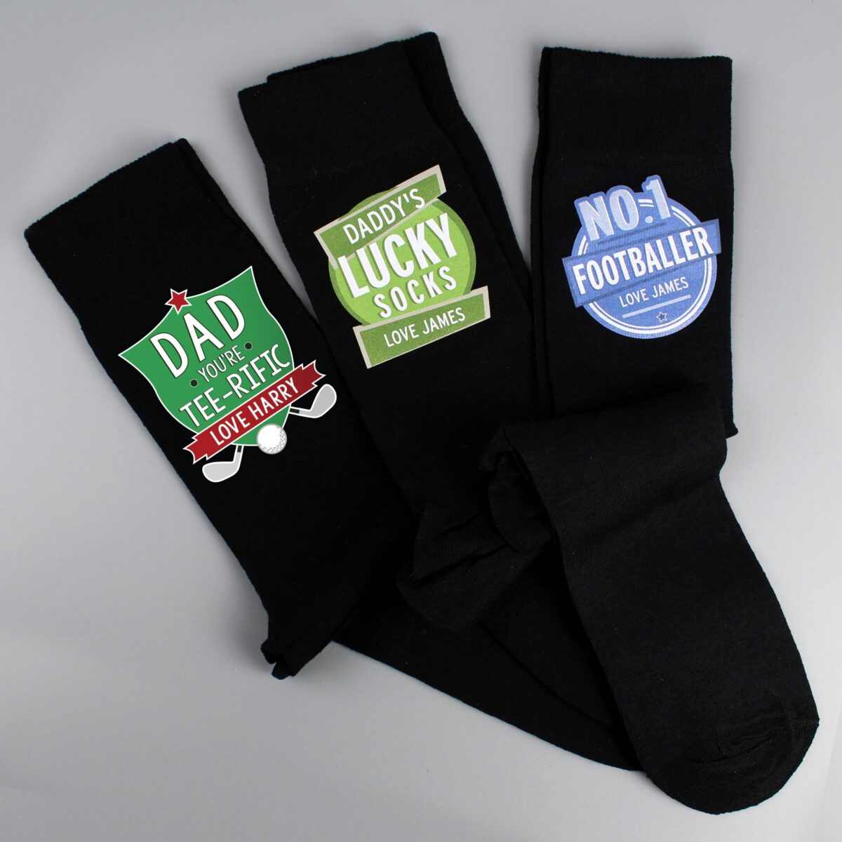 Personalised Tee-Rific Mens Socks: 5 - Clothing By Gift Moments