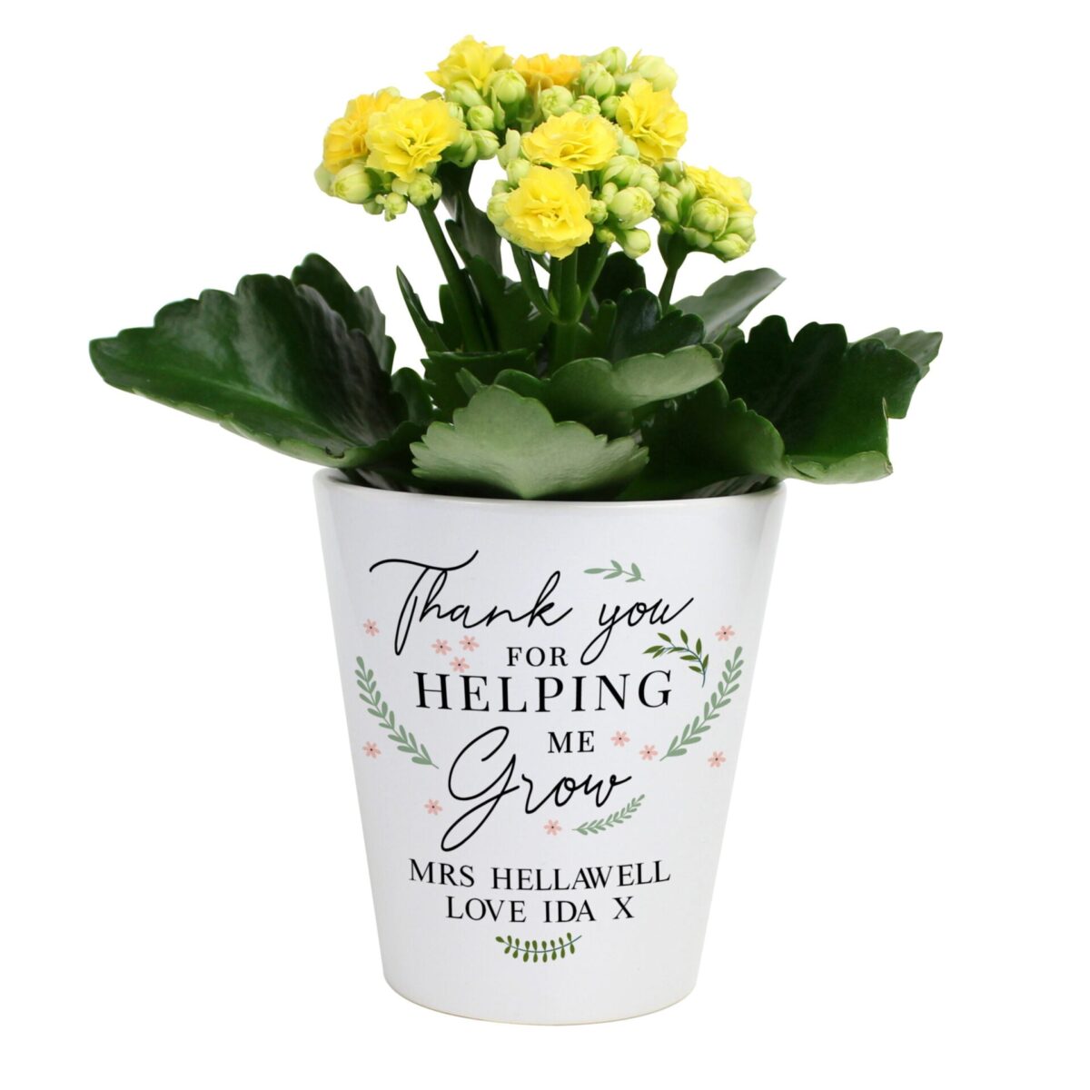 Personalised Thank You For Helping Me Grow Plant Pot: 4 - Pots & Planters By Gift Moments