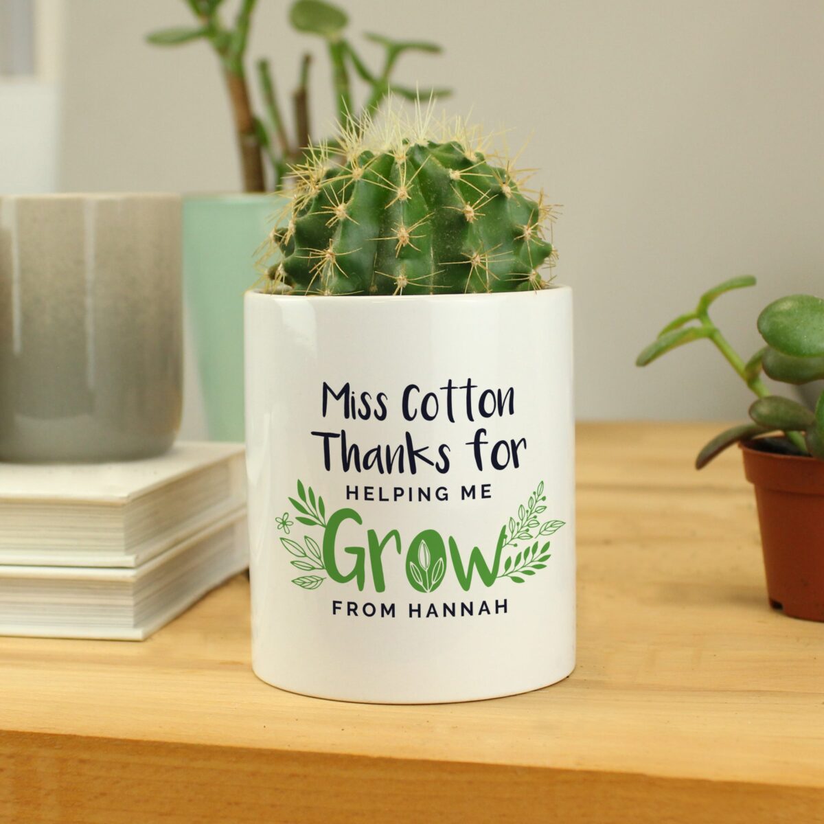 Personalised Thanks For Helping Me Grow Ceramic Storage Pot: 3 - Storage By Gift Moments