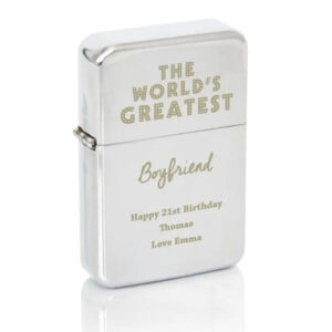 Personalised ’The World’s Greatest’ Silver Lighter: 2 - Smoking Accessories By Gift Moments