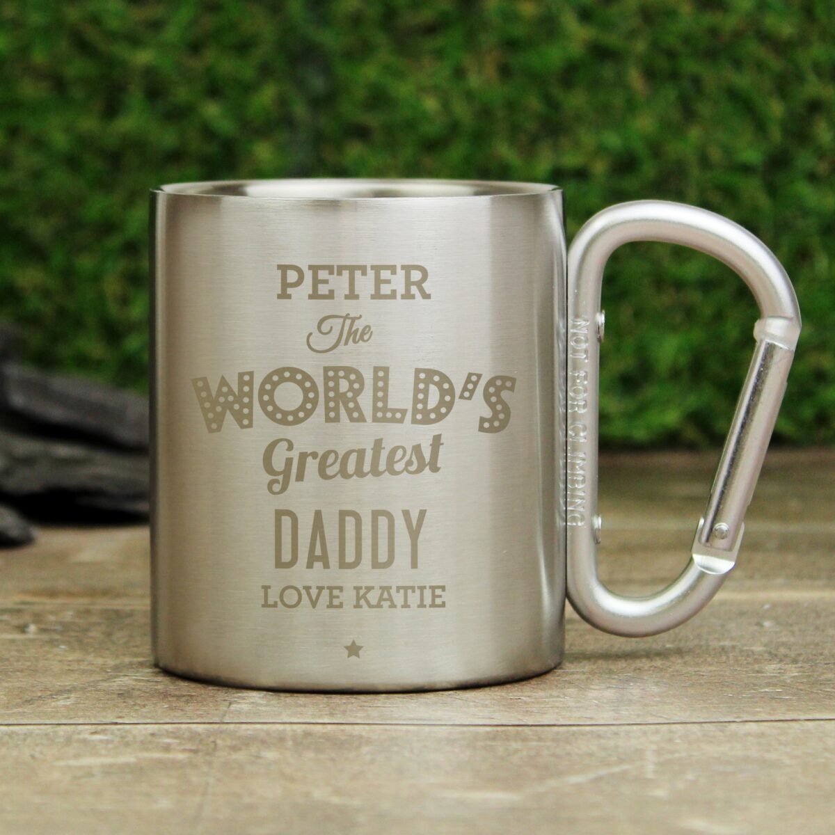 Personalised ’The World’s Greatest’ Stainless Steel Mug: 5 - Outdoor Mugs By Gift Moments