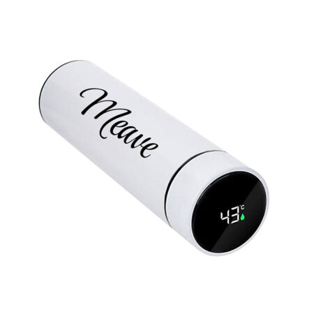 Personalised Black Thermos with Temperature Display: 3 - Travel Mugs By Gift Moments