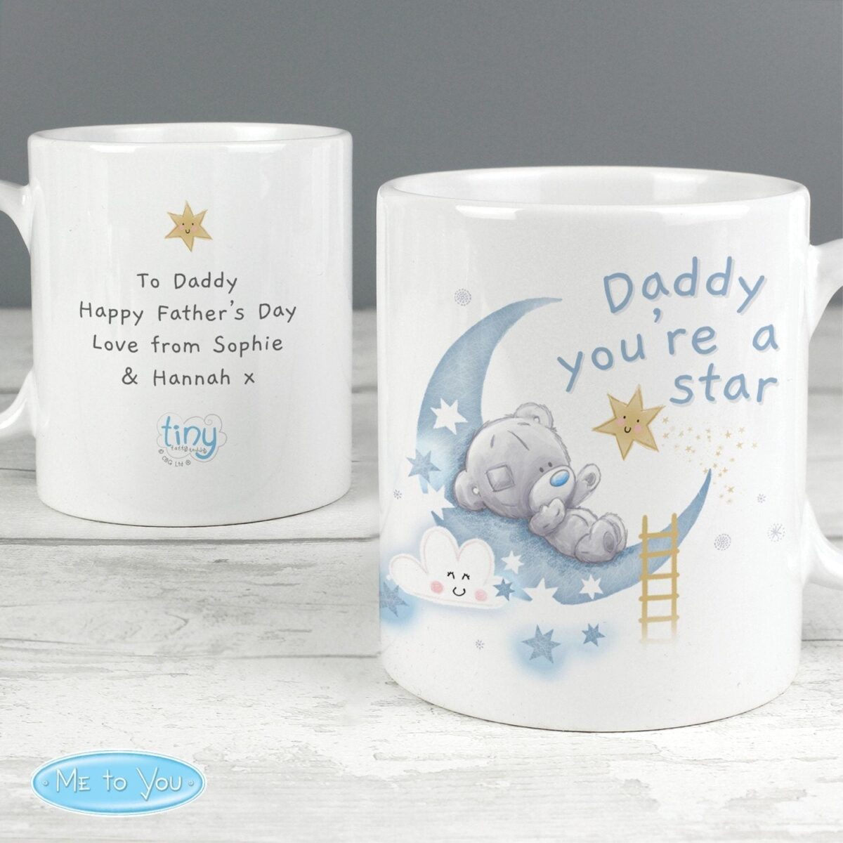 Personalised Tiny Tatty Teddy Daddy You’re A Star Mug: 1 - Mugs