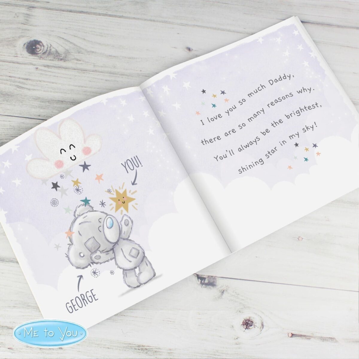 Personalised Tiny Tatty Teddy Daddy You’re A Star Poem Book: 8 - Books