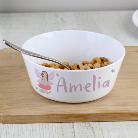 Personalised Toadstool Fairy Plastic Bowl: 1 - Tableware By Gift Moments