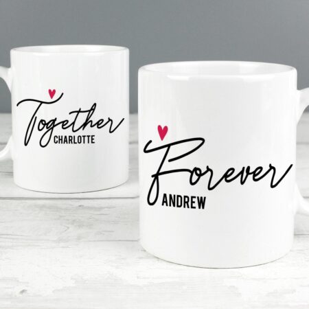 Personalised Together Forever Mug Set: 1 - Mugs By Gift Moments