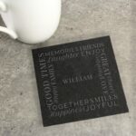 Personalised ’Together’ Single Slate Coaster: 1 - Coasters By Gift Moments