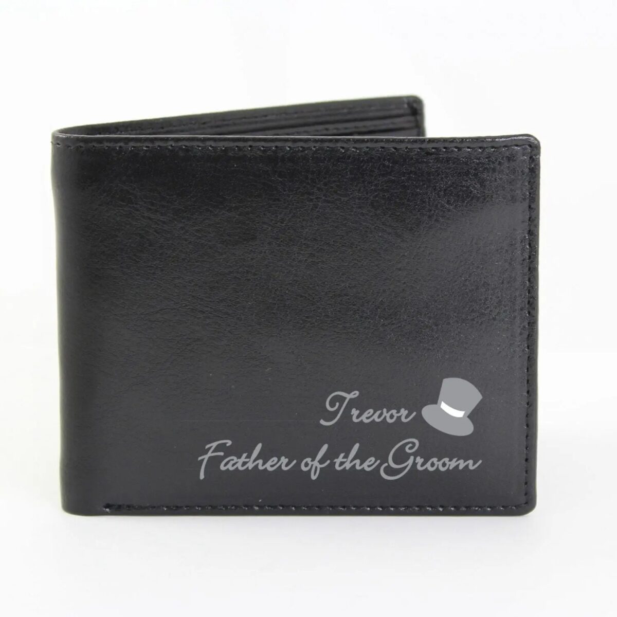 Personalised Top Hat Leather Wallet: 2 - Wallets & Money Clips By Gift Moments