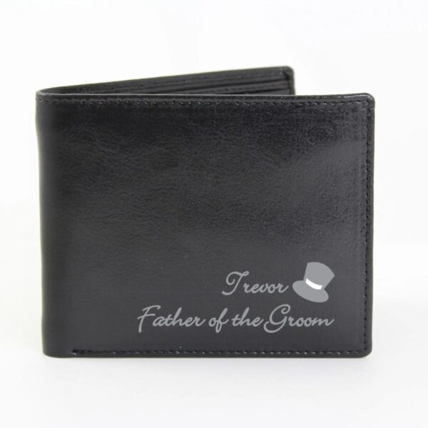 Personalised Top Hat Leather Wallet: 2 - Wallets & Money Clips By Gift Moments