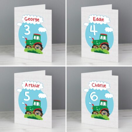 Personalised Tractor Birthday Card: 2 - Greeting Cards By Gift Moments
