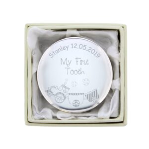 Personalised Train My First Tooth Trinket Box: 3 - Trinket Boxes By Gift Moments