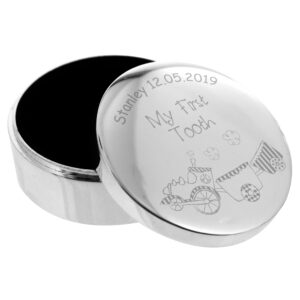 Personalised Train My First Tooth Trinket Box: 2 - Trinket Boxes By Gift Moments
