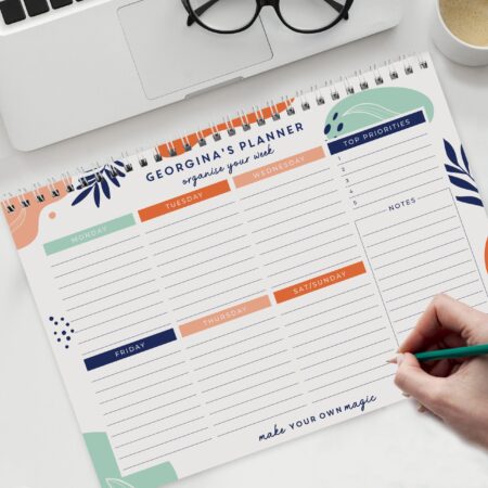 Personalised Tropical A4 Desk Planner: 5 - Calendars & Planners By Gift Moments