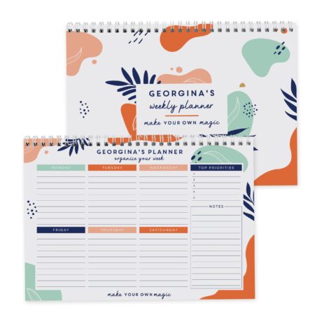 Personalised Tropical A4 Desk Planner: 7 - Calendars & Planners By Gift Moments