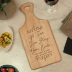 Personalised True Love Story Wooden Paddle Board: 1 - Chopping Boards By Gift Moments