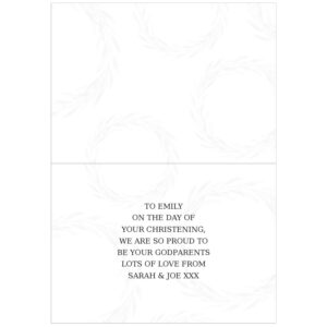 Personalised ’Truly Blessed’ Christening Card: 4 - Greeting Cards By Gift Moments