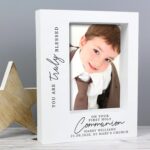 Personalised ’Truly Blessed’ First Holy Communion 5x7 Box Photo Frame: 1 - Photo Frames By Gift Moments