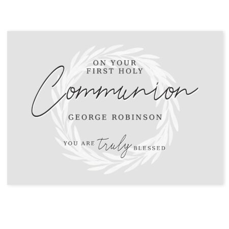 Personalised Truly Blessed First Holy Communion Card: 3 - Greeting Cards By Gift Moments