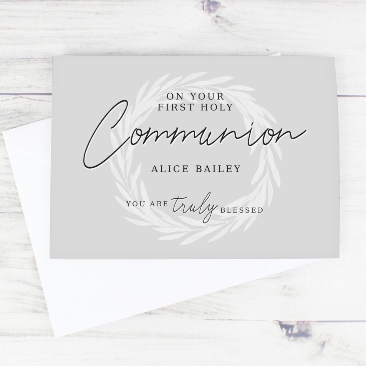 Personalised Truly Blessed First Holy Communion Card: 2 - Greeting Cards By Gift Moments