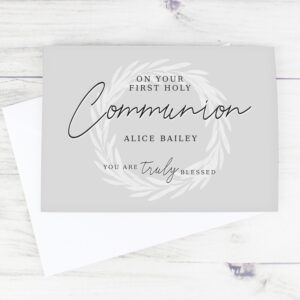 Personalised Truly Blessed First Holy Communion Card: 2 - Greeting Cards By Gift Moments