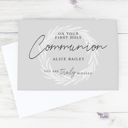 Personalised Truly Blessed First Holy Communion Card: 2 - Greeting Cards By Gift Moments