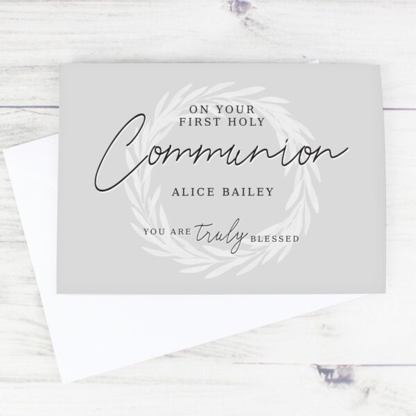 Personalised Truly Blessed First Holy Communion Card: 2 - Greeting Cards By Gift Moments