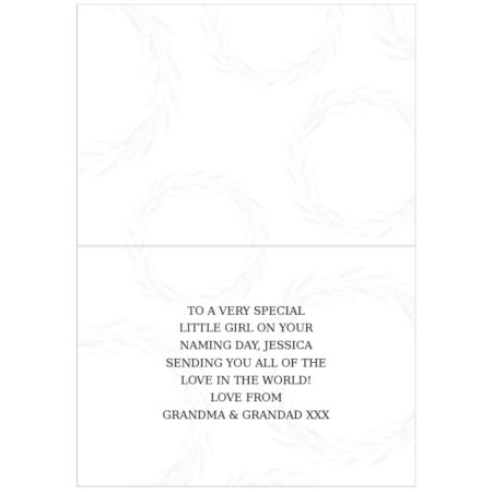 Personalised Truly Blessed Naming Day Card: 4 - Greeting Cards By Gift Moments