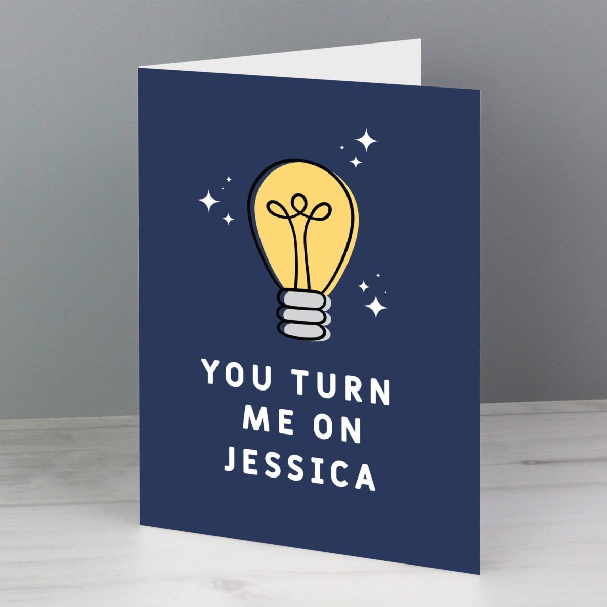 Personalised You Turn Me On Card: 1 - Greeting Cards By Gift Moments