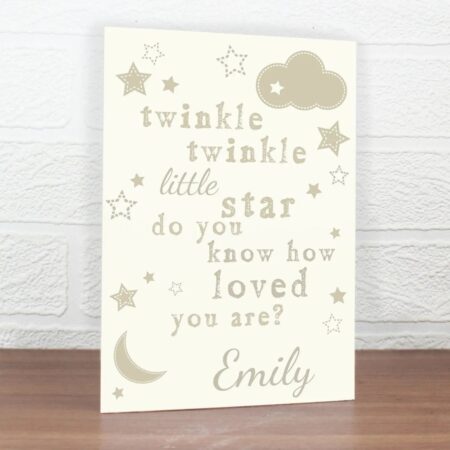 Personalised Twinkle Twinkle Card: 1 - Greeting Cards By Gift Moments