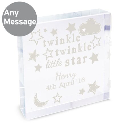 Personalised twinkle crystal token