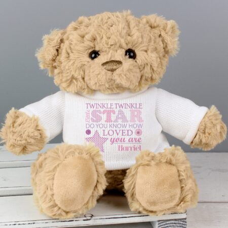 Personalised Twinkle Girls Teddy Bear: 1 - Teddy Bears & Soft Toys By Gift Moments