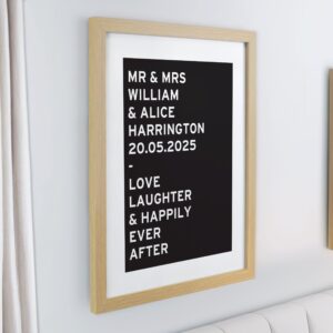 Personalised Typography Framed Prints: 4 - Framed Prints By Gift Moments