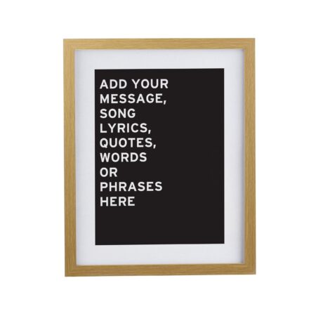 Personalised typography framed prints