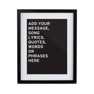 Personalised Typography Framed Prints: 8 - Framed Prints By Gift Moments