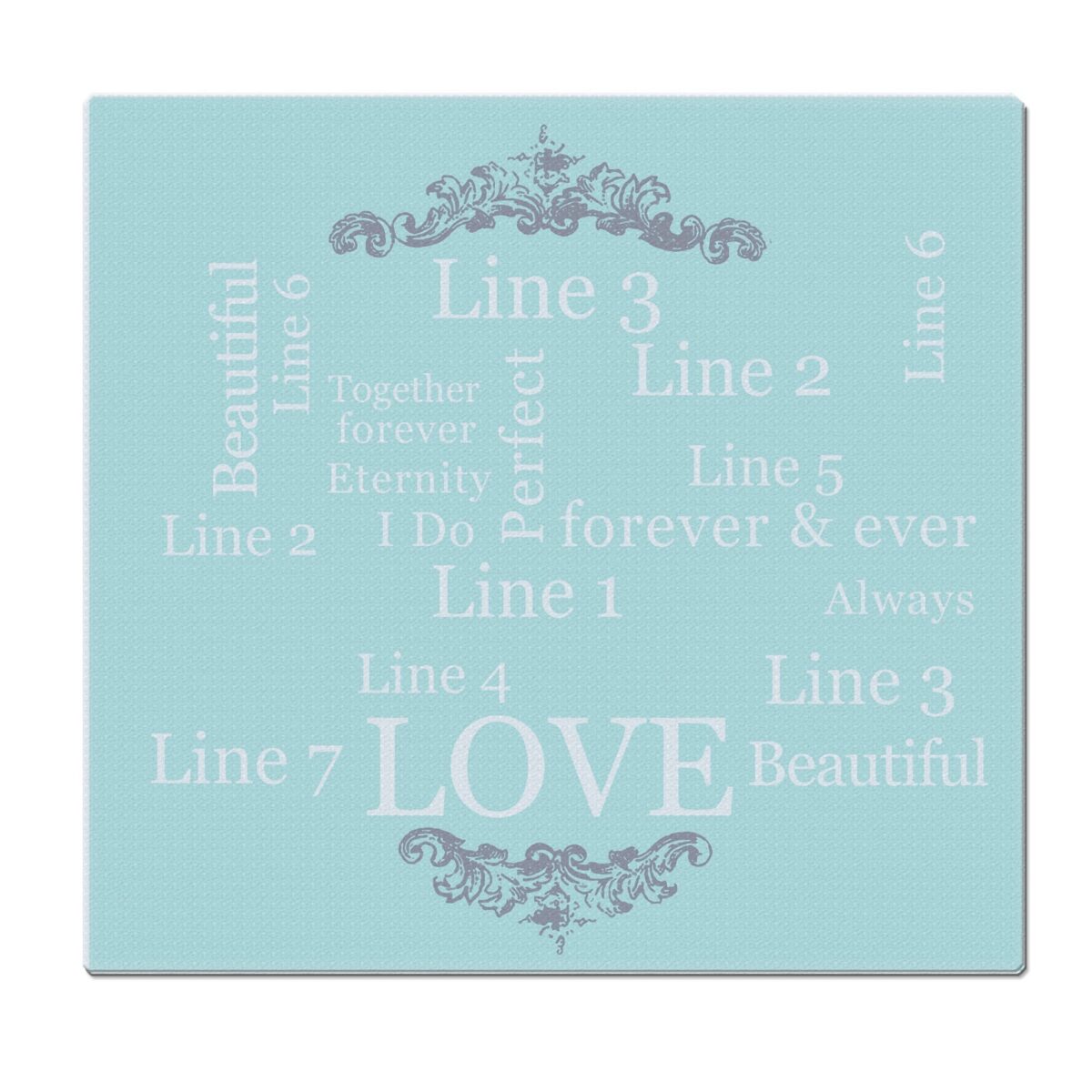 Personalised Typography Glass Chopping Board/Worktop Saver: 4 - Chopping Boards By Gift Moments