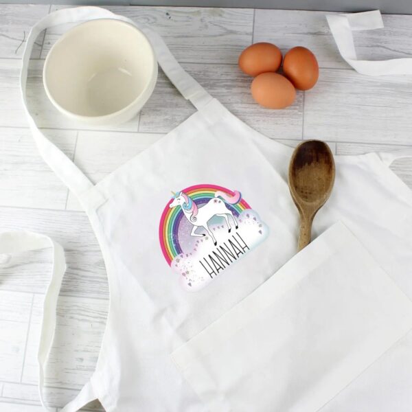 Personalised Unicorn Childrens Apron: 1 - Aprons By Gift Moments