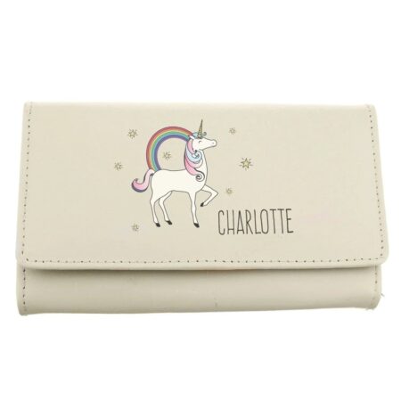 Personalised Unicorn Cream Purse: 3 - Bags & Purses By Gift Moments