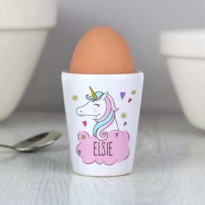 Personalised Unicorn Egg Cup: 1 - Egg Cups By Gift Moments