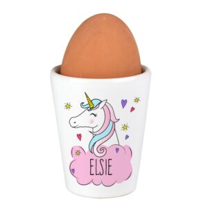 Personalised Unicorn Egg Cup: 2 - Egg Cups By Gift Moments