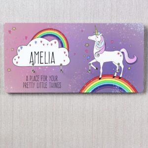 Personalised Unicorn Jewellery Hooks: 7 - Signs & Plaques By Gift Moments