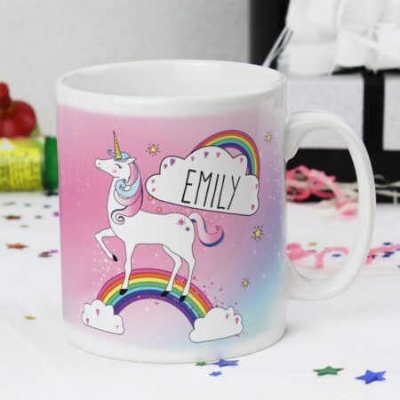 Personalised unicorn mug
