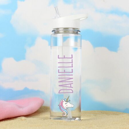 Personalised Unicorn Water Bottle: 2 - Water Bottles By Gift Moments