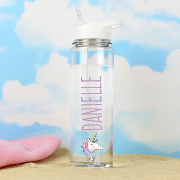 Personalised Unicorn Water Bottle: 2 - Water Bottles By Gift Moments