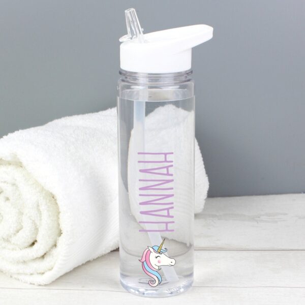 Personalised Unicorn Water Bottle: 1 - Water Bottles By Gift Moments