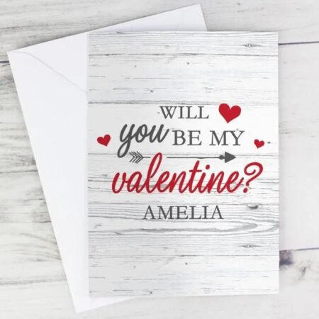 Personalised Be My Valentine Card: 1 - Greeting Cards By Gift Moments