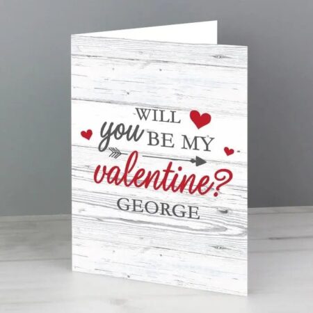 Personalised Be My Valentine Card: 2 - Greeting Cards By Gift Moments