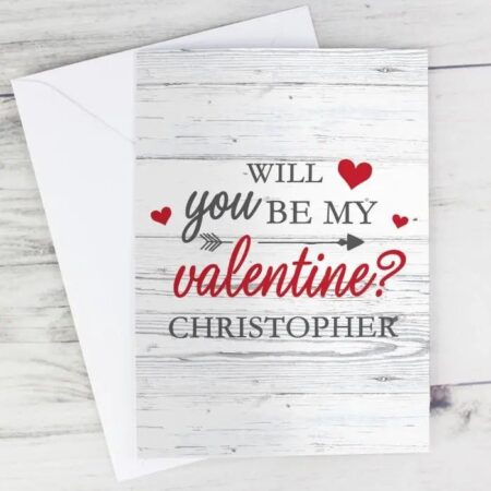Personalised Be My Valentine Card: 6 - Greeting Cards By Gift Moments