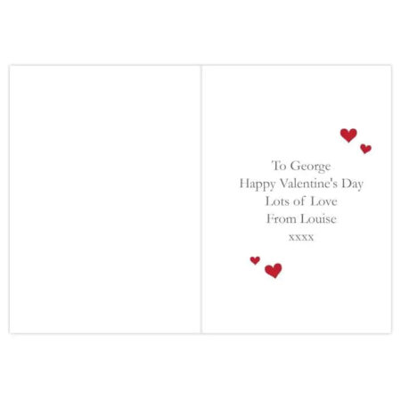 Personalised Be My Valentine Card: 4 - Greeting Cards By Gift Moments