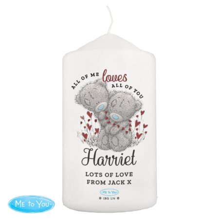 Personalised Me to You Valentine Pillar Candle: 3 - Candles